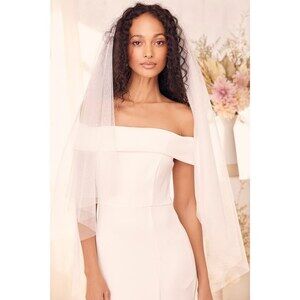 Lulus Forever Promise White Tulle Veil